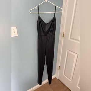 Windsor faux leather jumpsuit